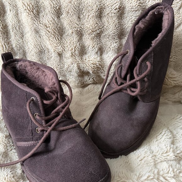 Mens Ugg Neumel  Boots Dark Brown Size 11 - Picture 2 of 9